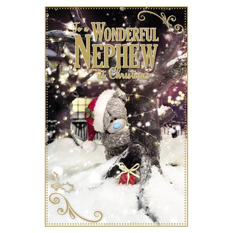 3D Holographic Wonderful Nephew Me to You Bear Christmas Card